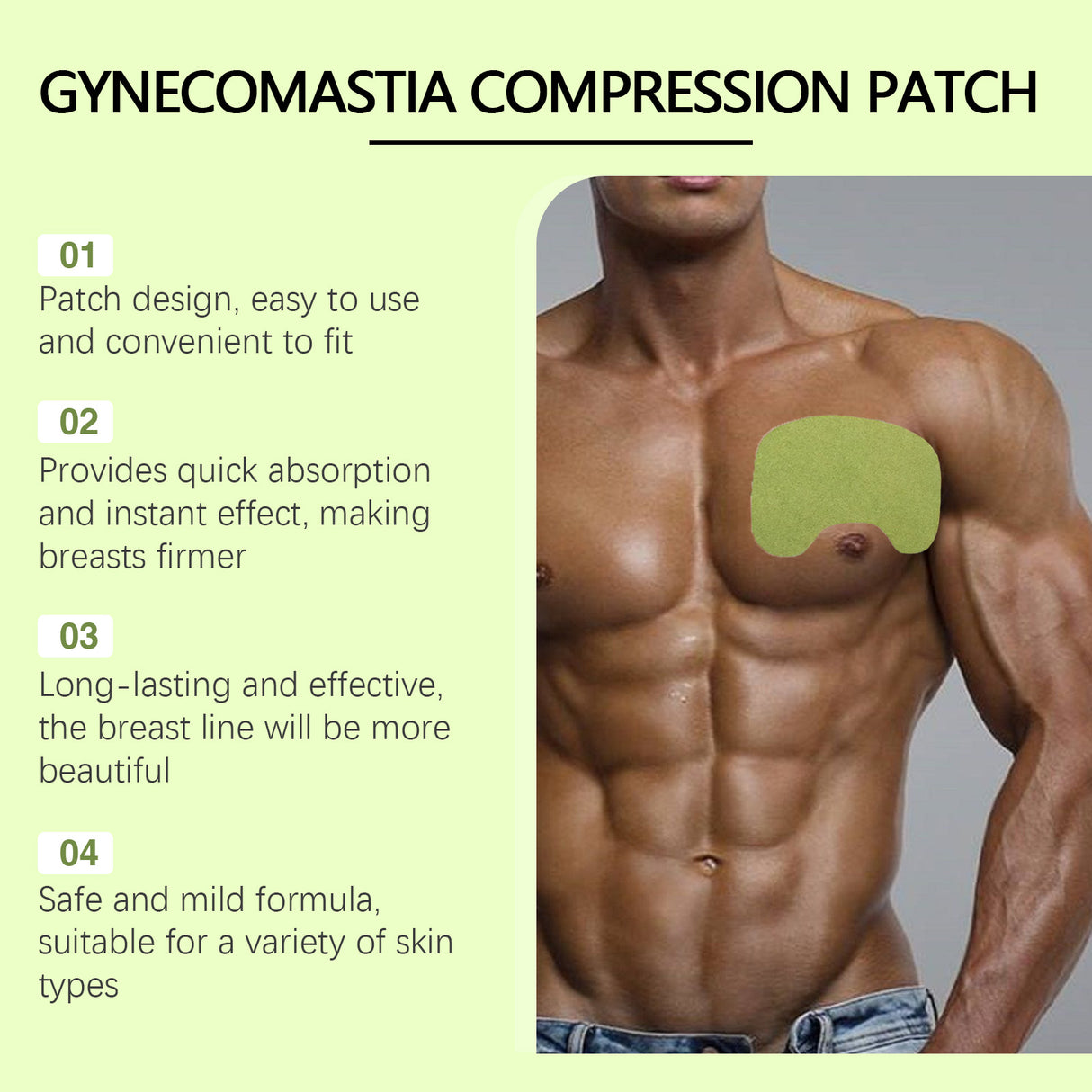 Men's Breast Care Adhesive Firming Skin To Lift Contour Men's Chest Care Shaping Adhesive - V.I.P Digital Presence