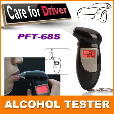 Alcohol Breath Tester Breathalyzer Analyzer Detector Test Keychain Breathalizer Breathalyser DeviceLCD - V.I.P Digital Presence