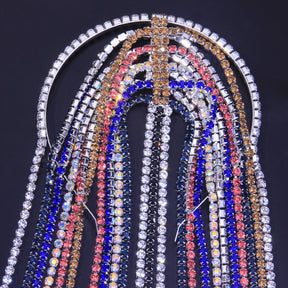Accessories: rhinestone long tassel headpiece, exaggerated personality headband, Instagram style hair accessory, hair hook - V.I.P Digital Presence