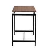 TREXM 5-piece compact bar table with table and stool - modern industrial design (dark brown) - V.I.P Digital Presence