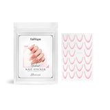 Pegatinas de uñas con degradado francés Pegatinas de uñas con degradado Decoración de uñas fácil Pegatinas de uñas personalizadas