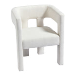 Contemporary Designed Fabric Upholstered Accent Chair Dining Chair for Living Room, Bedroom, Dining Room, Beige - V.I.P Digital Presence