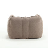 Soft Bean Bag Chair with High Resilient Foam(Chips)for living room and bedroom,Comfortable Square Lazy Sofa with Footstool - V.I.P Digital Presence