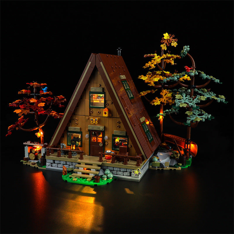 Compatible with LEGO 21338 A-shaped wooden house LED lighting creative ornaments, luminous toys, and building blocks - V.I.P Digital Presence
