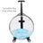 Rolling Pet Travel Trolley with Wheel, Transparent Capsule, Pink, Green, Puppies, Dogs, Cat Carriers Bag, 5-20Kg - V.I.P Digital Presence