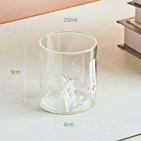 Small Transparent Glass Coffee Cup Mountain Glass Whisky Heat Resistant Tea Drink Milk Juice Cup Cups Drinking Glasses - V.I.P Digital Presence