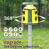 New arrival solar powered ultrasonic dog cat monkey rodent insects snake mouse rats mole bird repeller - V.I.P Digital Presence