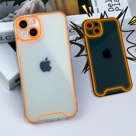 Suitable for iPhone 15 Promax luminous phone case Apple 13/12 transparent material silicone protective case - V.I.P Digital Presence