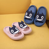Big-Eyed Black Cat Cartoon Sandals One-Piece Soft Bottom Soft Face Parent-Child Amazon Baby Children's Slippers - V.I.P Digital Presence