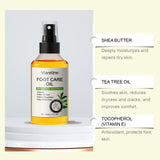Aceite para el cuidado de los pies, exfoliante suave, hidratante y delicado, aceite para el cuidado de los talones.