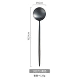 304 stainless steel salad spoon fork ins style Portuguese split spoon fork hotel shared spoon - V.I.P Digital Presence