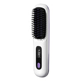 LCD wireless straightening comb rechargeable ceramic electric comb straightener portable negative ion non damaging heating comb - V.I.P Digital Presence