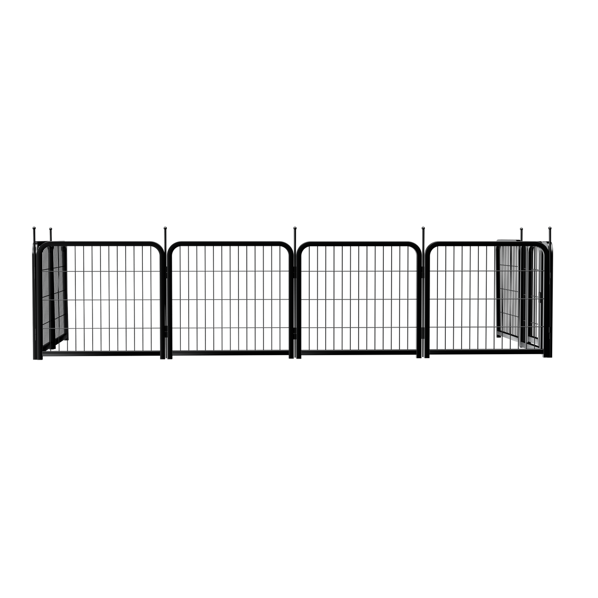 8-panel dog fence, 24 inch small dog pet fence, portable indoor pet game fence. Black, 22.2 inches wide x 23.6 inches high. - V.I.P Digital Presence