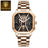 POEDAGAR Fashion Men Luxury Wristwatches Chronograph Luminous Waterproof Date Man Watch Square Dial Leather Quartz Men's Watches - V.I.P Digital Presence