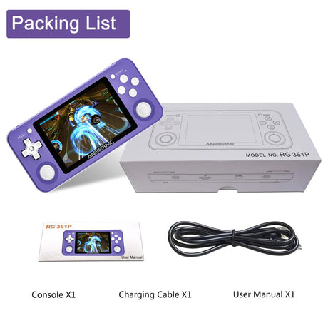 RG351P ANBERNIC  Retro Game PS1 RK3326 64G Open Source System 3.5 inch IPS Screen Portable Handheld Game Console RG351gift 2400 - V.I.P Digital Presence
