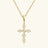 925 Sterling Silver Moissanite Cross Pendant Necklace - V.I.P Digital Presence