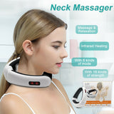 Electric Pulse Back and Neck Massager Far Infrared Heating Pain Relief Health Care Relaxation Tool Intelligent Cervical Massager - V.I.P Digital Presence