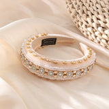 Retro Baroque colored glass drill sponge hair hoop - V.I.P Digital Presence