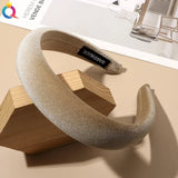 New Bright Velvet Wide Edge Sponge Head Hoop - V.I.P Digital Presence