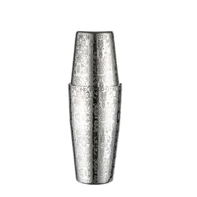304 stainless steel etched pattern bright light Boston bartender bar two section bartender - V.I.P Digital Presence