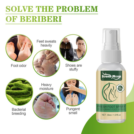 Fresh Foot Spray, Dry Feet Peeling Feet Itchy Moisturizing Skin Fragrance Spray - V.I.P Digital Presence