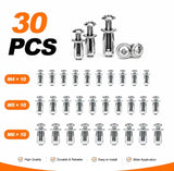 RivetLock Button Nut Set