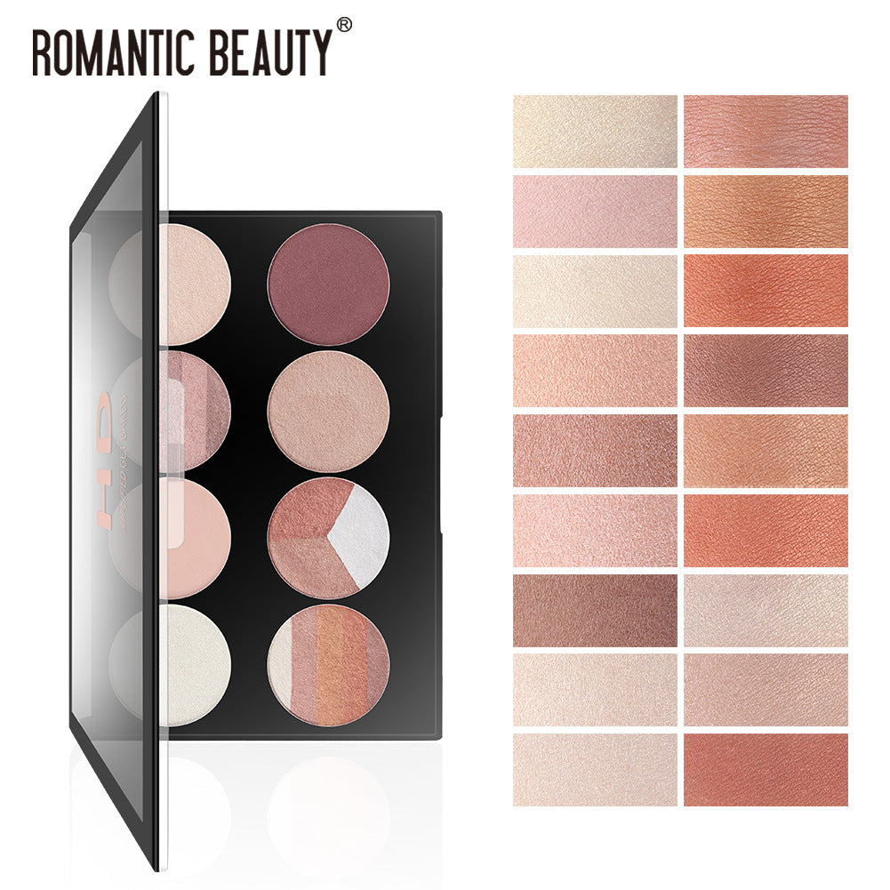Romantic Beauty 8-Compartment Multi-Color Eyeshadow Pearl Matte Easy To Apply Finishing Eyeshadow Palette - V.I.P Digital Presence