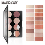 Romantic Beauty 8-Compartment Multi-Color Eyeshadow Pearl Matte Easy To Apply Finishing Eyeshadow Palette - V.I.P Digital Presence
