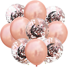 Moon Castle Party Celebrates Latex Balloon Transparent Paper Shard Glitter Balloon Set - V.I.P Digital Presence
