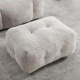 Fluffy bean bag chair Super soft couch chair with memory foam and footstool Indoor modern focus bean bag chair - V.I.P Digital Presence