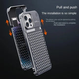 Calentadores de teléfono de metal para iPhone 13, 12, 14, 15 Pro Max Plus, accesorios de aluminio para el hogar