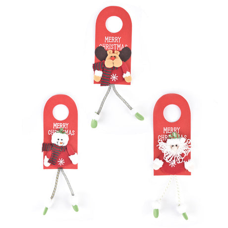New Christmas Decorations Window Display Pendant Cartoon Old Man Snowman Doll Christmas Fabric Door Hanging - V.I.P Digital Presence