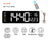 Wall Clock Digital Large LED Wall Mounted Remote Remote Control Date Week Temperature Clock Dual Alarms Gym Big Wall Clock - V.I.P Digital Presence