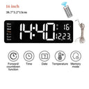 Wall Clock Digital Large LED Wall Mounted Remote Remote Control Date Week Temperature Clock Dual Alarms Gym Big Wall Clock - V.I.P Digital Presence
