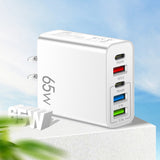 Standard PD65W mobile phone charger 4A type-c PD+3USB multi port European, American, English travel charging head - V.I.P Digital Presence