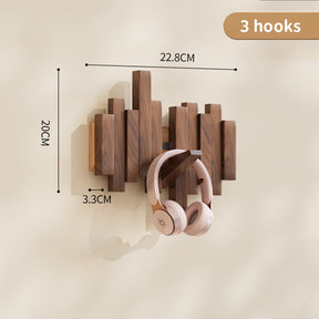 Coat Racks Wall Hanging Wall Entry Door Porch Hanging Scarf Coat Rack Perforated Solid Wood Creative Piano Keys Clothes Hook - V.I.P Digital Presence