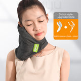 Memory Foam Travel Pillow for Plane, Train & Car - Neck Support Cushion with Washable Cover, Ideal for Sleeping - V.I.P Digital Presence