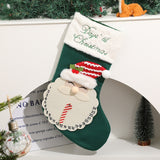 Christmas tree decoration gift bag, Santa Claus snowman knitted socks, home party decoration pendant - V.I.P Digital Presence