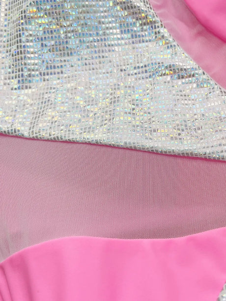 Contrast Panel One-Piece Swimsuit - V.I.P Digital Presence