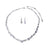 Simple necklace earring set bride's wedding jewelry set fashionable and versatile accessories - V.I.P Digital Presence