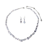 Simple necklace earring set bride's wedding jewelry set fashionable and versatile accessories - V.I.P Digital Presence