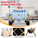 Folding Wagon Heavy Duty Utility Beach Wagon Cart for Sand with Big Wheels - V.I.P Digital Presence