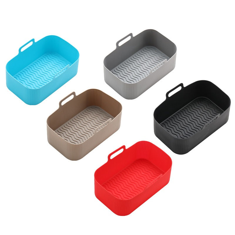 Air fryer thickened silicone pad barbecue plates ovens microwave ovens insulation rectangular trays - V.I.P Digital Presence