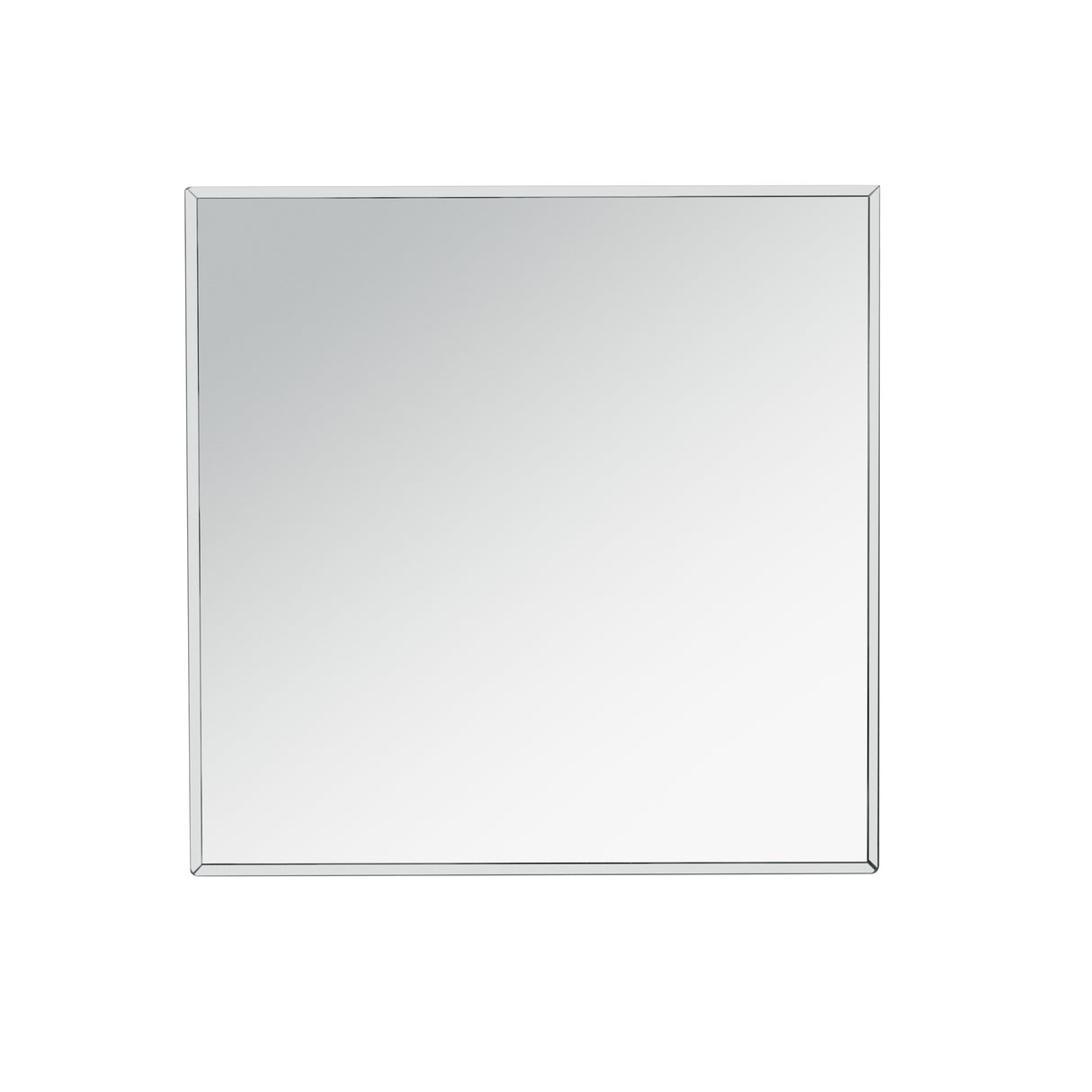 U-Can 13.8'' Silver Square Mirrored End Table, Modern Side Table with Crushed Diamond for Living Room, No Assembly Required - V.I.P Digital Presence