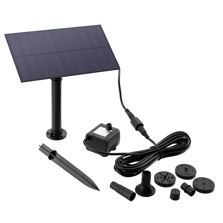 1.5W solar ground mounted fountain outdoor water pool water landscape wall mounted nail style miniature fountain - V.I.P Digital Presence