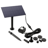 1.5W solar ground mounted fountain outdoor water pool water landscape wall mounted nail style miniature fountain - V.I.P Digital Presence