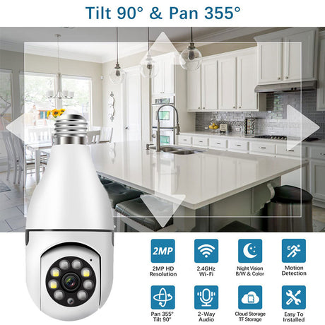 2.4G/5G Single-Band Dual-Band Wireless WIFI Light Head Small Yellow Man Camera Cell Phone Remote WiFi Night Vision Light - V.I.P Digital Presence