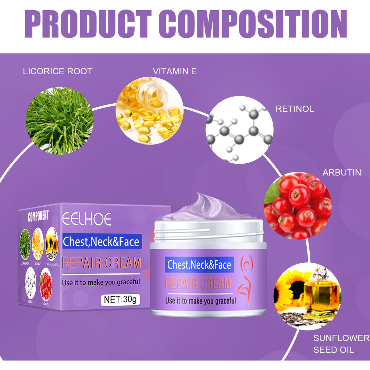 EELHOE Fade Neck Lines Lift Tighten Beautiful Neck Cream Firm And Brighten Skin Moisturizing Shape Swan Neck Skin Care Products - V.I.P Digital Presence