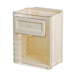 Kitchen folding trash can wall hanging large caliber leftovers bin transparent thickened folding trash can - V.I.P Digital Presence