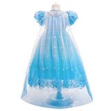 Frozen 2 Elsa Princess Dress Purple Bubble Sleeves Pearl Mesh Girls' Cosplay Dress Performance Dress - V.I.P Digital Presence